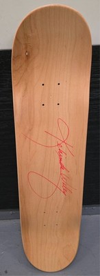 Skateboard signed by artist Kehinde Wiley 
