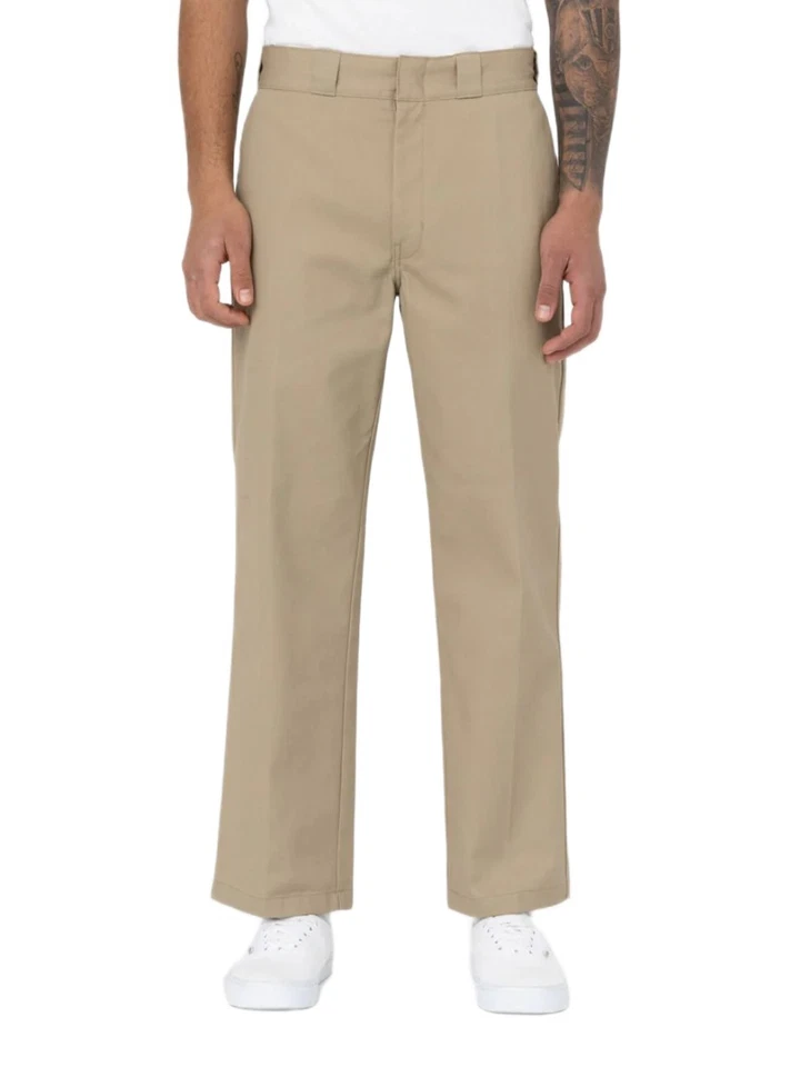 Dickies Men's Pants Flex Original Fit Desert Khaki Classic Work Pants 874F
