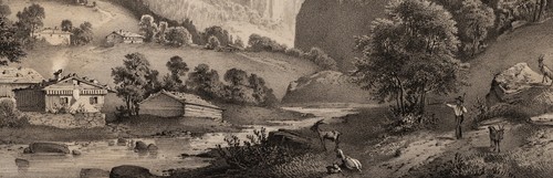 C. HEYN (1834-1906), Lauterbrunnental, Schweizer Alpen, Lithographie Romantik - Bild 4 von 5