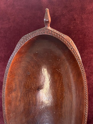 George III Antique Mahogany Tray, 18th or Early 19th Century, 16.5" x 7.75" - Picture 3 of 7