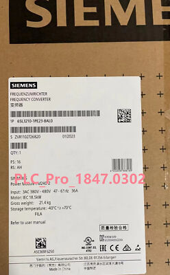 6SL3210-1PE23-8AL0 1PCS Brand New Siemens 6SL3 210-1PE23-8AL0  Fast delivery