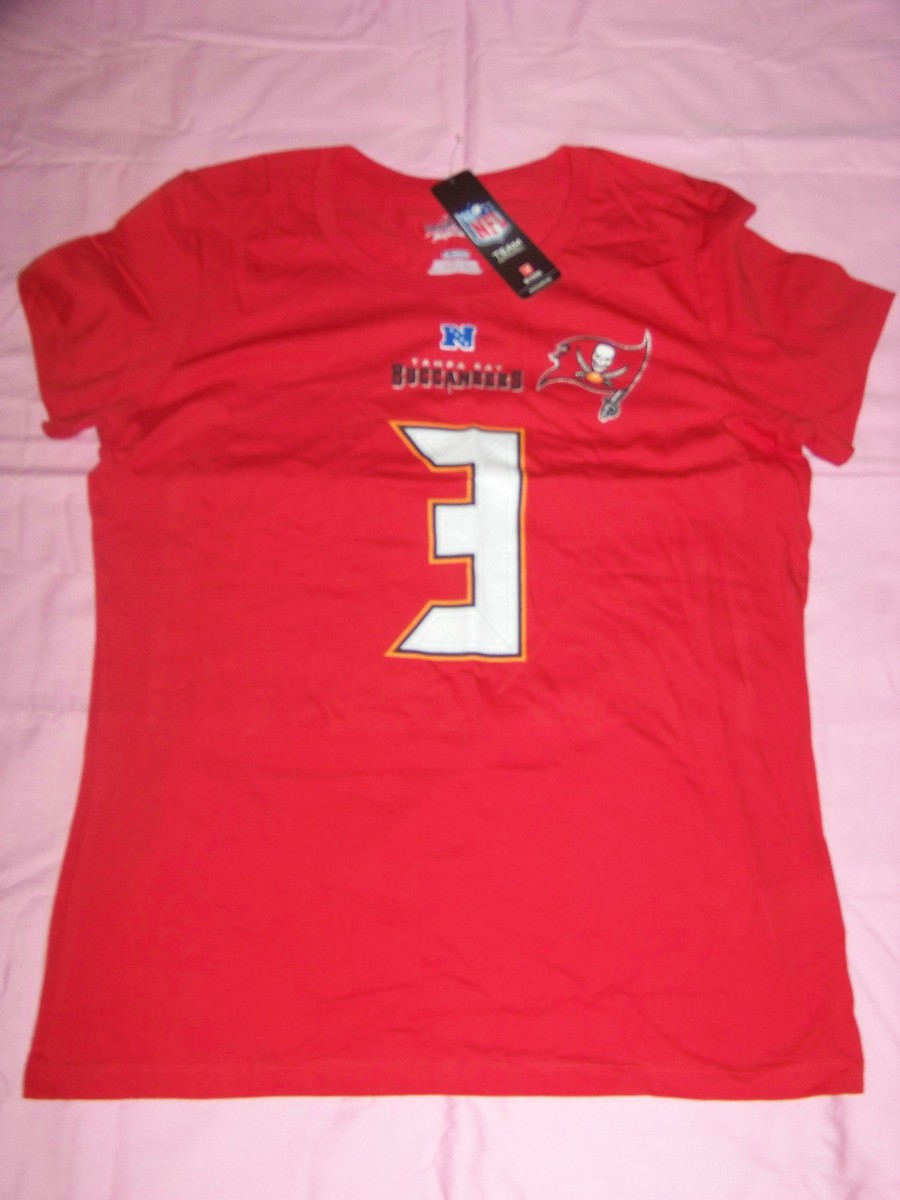 Majestic Women's Tampa Bay Buccaneers Bucs #3 Jameis Winston Shirt NWT