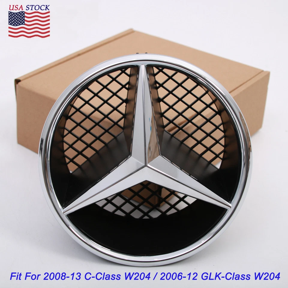 Star Chrome Emblem Fit For Mercedes-Benz W204 2005-13 C300 C350 C250 GLK350 B180 - Image 3 of 4