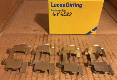 Lucas Girling Front Brake Hardware Kit - GK6022 - Fits Nissan Sentra (1982-1990)