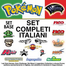 Set Completo al 100% * Pokemon * Periodo Wizard * Scegli set e qualità * TENKO *