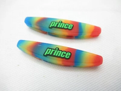 2X PRINCE RAINBOW "PREMIER SILENCER" VIBRATION DAMPENERS FOR TENNIS RACQUETS