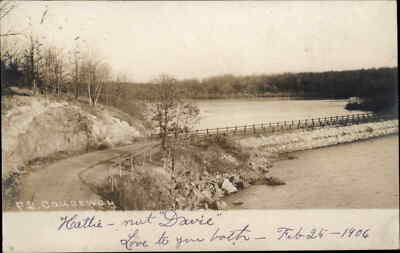 Stoneham Cancel Massachusetts MA Causeway c1900s-20s RPPC Real Photo Postcard