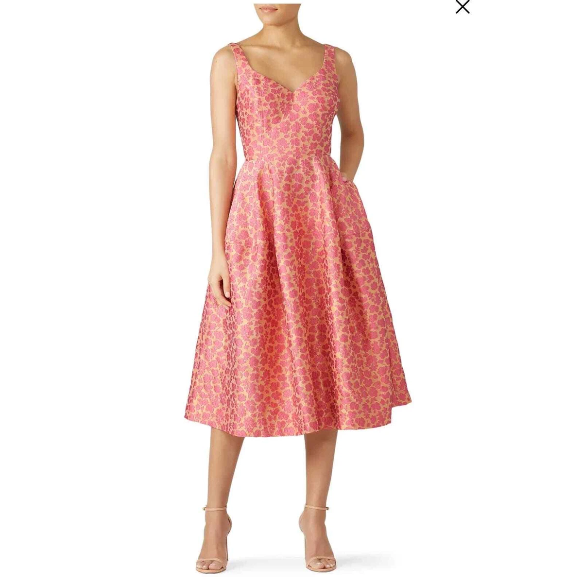 knee length dresses for ladies Delicate Lace Midi Dress main image 0