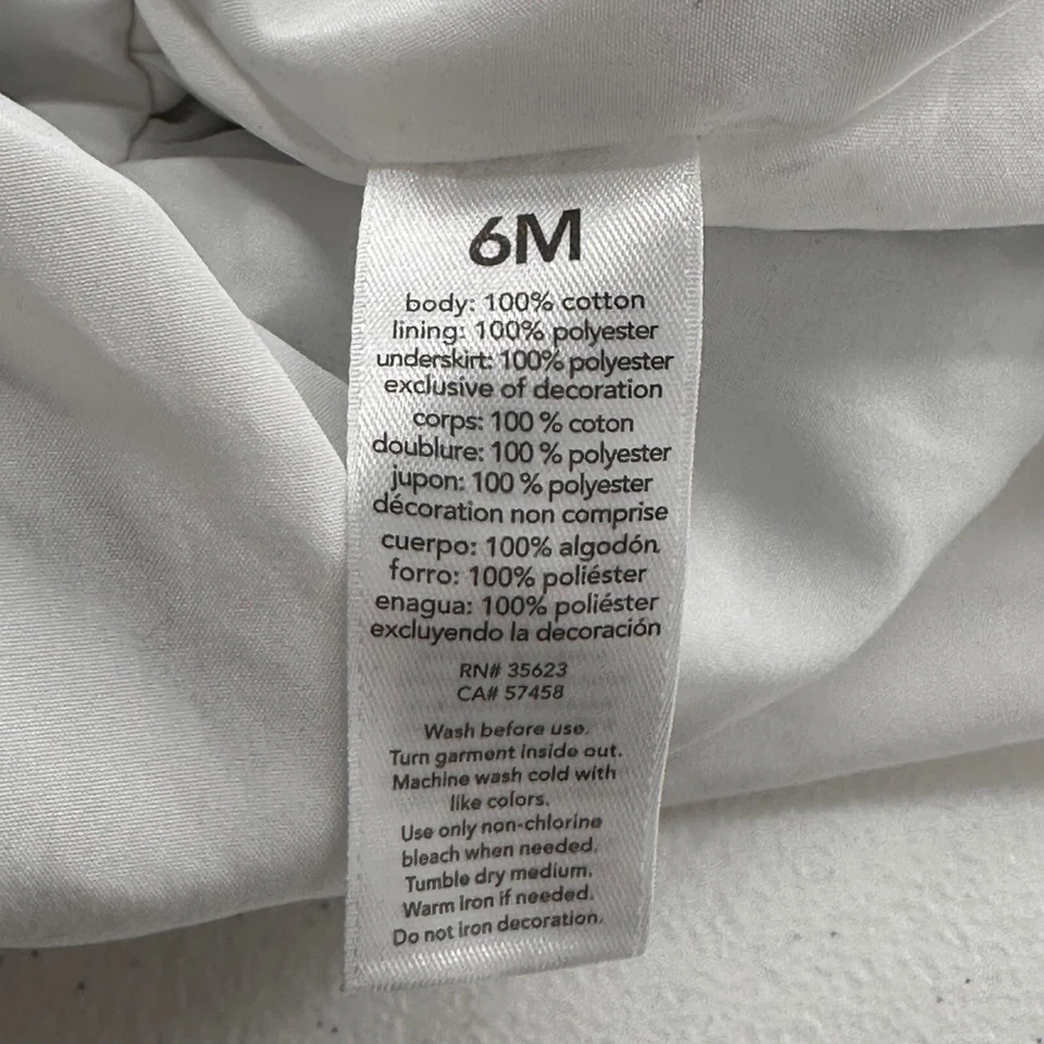 Vestido Carters Azul Marino y Blanco Rayas Bebé Niña Rosa Lazo Acento Talla 6 Meses Foto 3 de 4