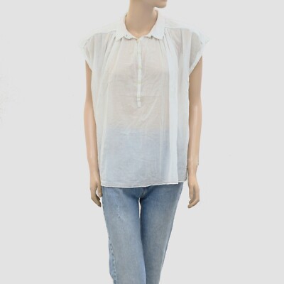 Chemise kimono ivoire Zadig 2024 & Voltaire tunique haut coton col oversize T 265190