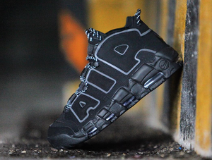 Nike Air More Uptempo Black 3M Size 12. 414962-004 Jordan Kobe Pippen | eBay