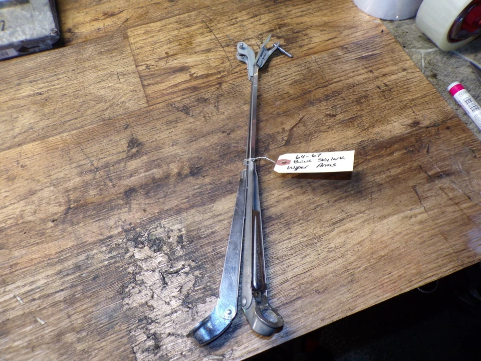 1964-1967 BUICK SKYLARK CHEVY CHEVELLE PONTIAC GTO PAR DE BRAÇOS LIMPADOR DE PÁRA-BRISA FABRICANTE DE EQUIPAMENTO ORIGINAL - Imagem 2 de 4