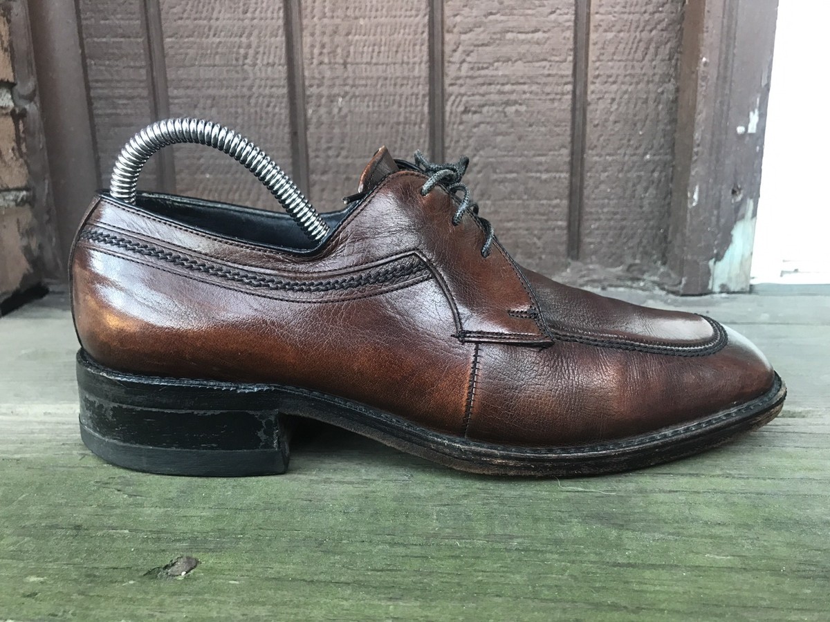 Freeman Dress Shoes Mens 7 D FreeFlex Brown Leather Moc Toe  display picture 2