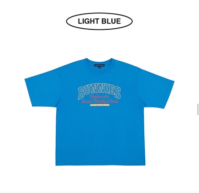 NEWJEANS THE 1st Fanmeeting Official Merch BUNNIES CAMP TEE Light