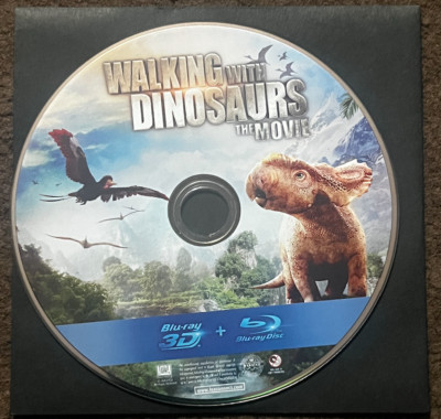 Neu Walking With Dinosaurs 3D (2013) - Blu-Ray Disc Nur IN Klar Plastik Arm