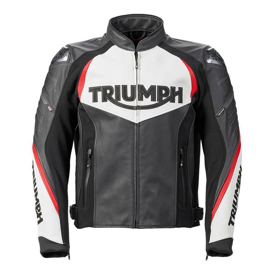 GENUINE Triumph Motorcycles Triple Sport Leather Jacket GENUINE Triumph Motorcycles Triple Sport Leather Jacket