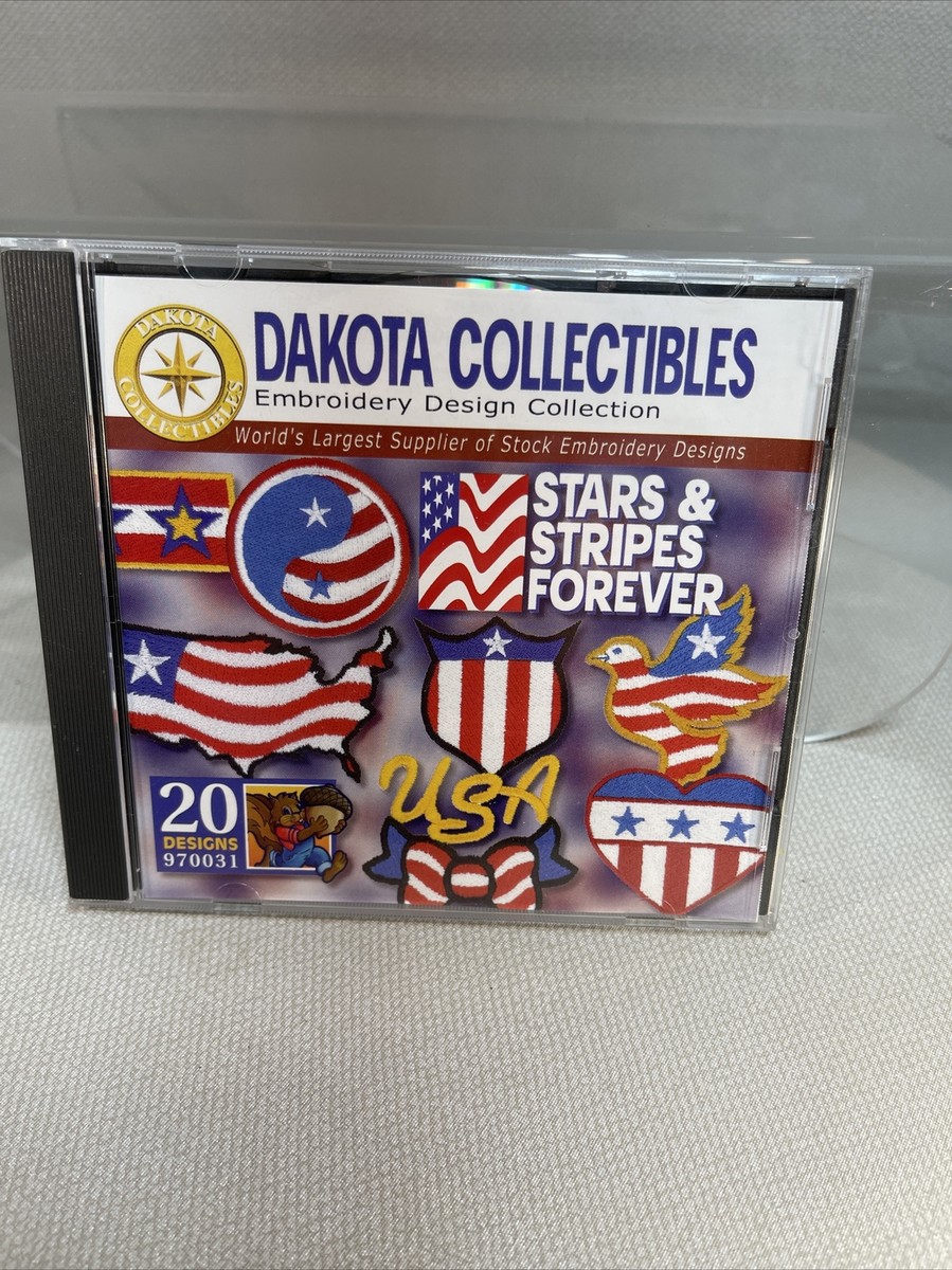 Dakota Collectibles Embroidery Design 970931 Stars & Stripes