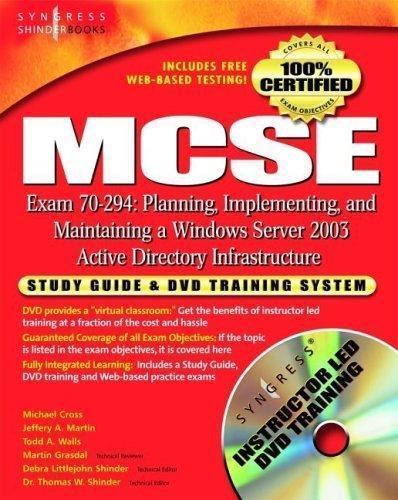 MCSE Planning, Implementing, and Maintaining a Microsoft Windows Server ...