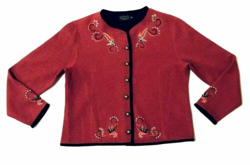 Vintage Lord Jeff The Baggy Shag Cardigan Sweater Mens M Red Vintage Lord Jeff The Baggy Shag Cardigan Sweater Mens M Red