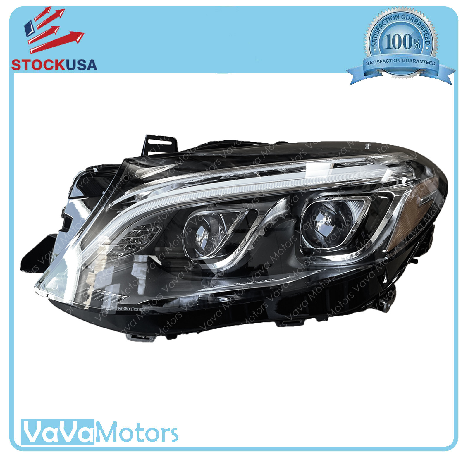 Fits 2016 2019 Mercedes GLE Class Full LED Projector Headlight Assembly Driver