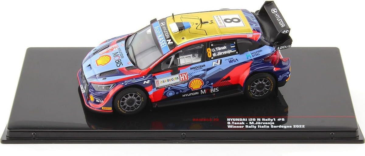 IXO 1/43 Hyundai I20 Rallye Sardaigne 2022 - Tanak, Modèle De Prévente