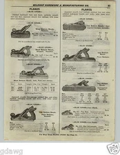 1922 PAPER AD 13 Pg Tool Plane Planes Stanley Bailey Iron Wood Bench Block
