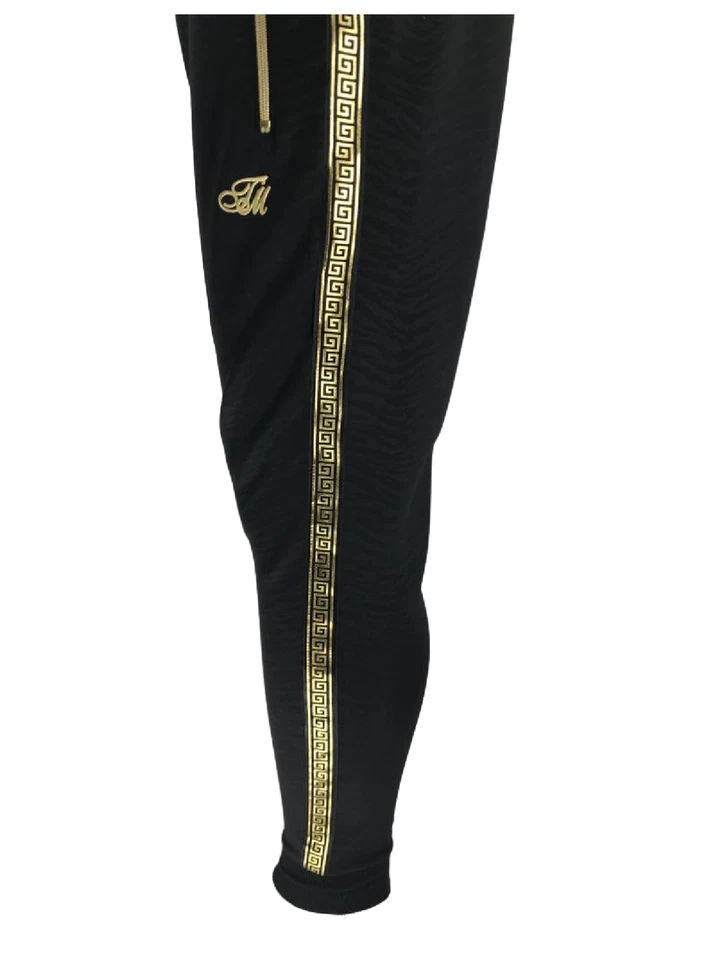 Mens TIM Baroque Print Side Tape Matching Tracksuit Zipper Hoodie Joggers Set FP — 第 4/4 张图片