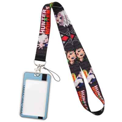 Hunter × Hunter Anime Series Characters Black Lanyard With ID