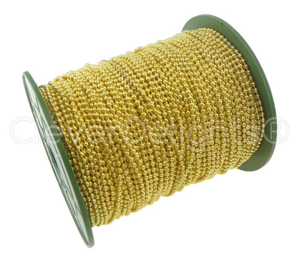 Bulk Ball Chain Silver Copper Bronze 1.5mm 2.0mm 2.4mm 3.2mm 30