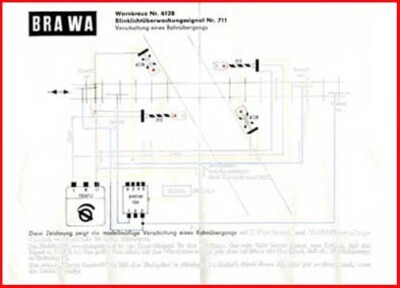 Brawa Anleitung - für Warnkreuz 6128 - Original