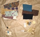 Civil War HOUSEWIFE sewing kit, HAND SEWN, Soldier Civilian 235H — photo 7