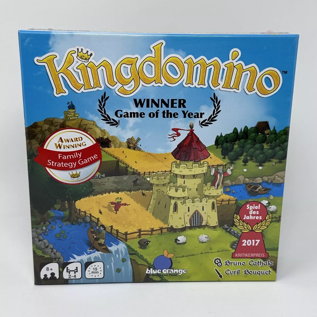 Blue Orange Games Kingdomino Award Winning Family Strategy Board Game, 4  players