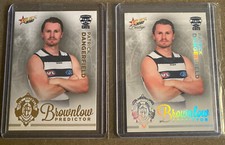 2020 Select Footy stars Patrick Dangerfield Brownlow Lot Platinum and Gold