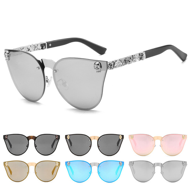 Fashion Retro Cat Eye Sunglasses Trendy Skull Gothic  display picture 3