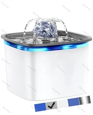 Automatic Pet Water Fountain Dispenser Cat Dog Drinking Bowl 3L Capacity +Filter