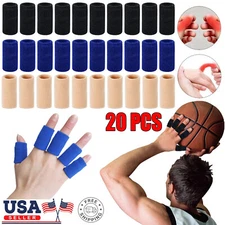 20x Finger Sleeve Protector Arthritis Exercise Finger Sleeve Breathable Elastic