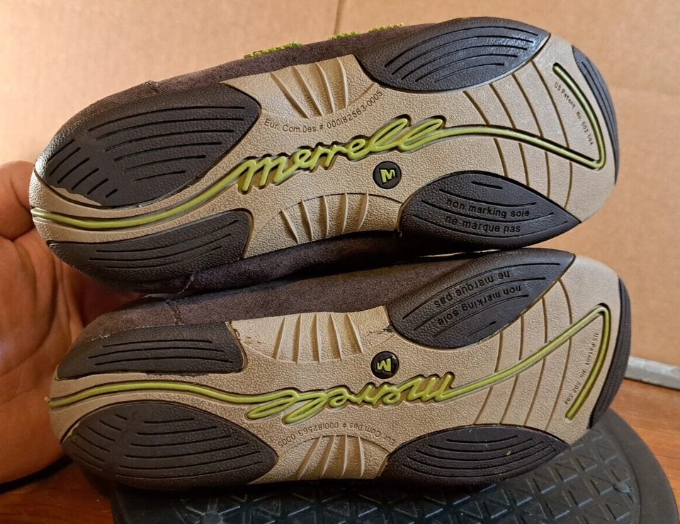 ZAPATOS MERRELL PACIFIC Z RAP MARRÓN AZUL CLARO, NIÑAS JUNIOR US 4 UK 3 EUR 36 Foto 3 de 4