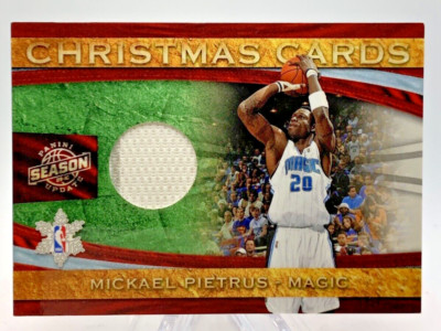 2009-10 Panini Season Update Christmas Cards Materials #33 Mickael Pietrus