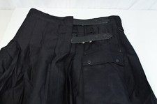 Scottish Highland Apparel Black Mens Kilt Pleated