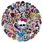Monster High Themed Assorted Skateboard Stickers Lot Of 50 Pieces