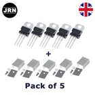 5 x L7805  L7806 L7808 L7809 L7810 L7812 L7815 LM317T L7833 Voltage Regulator UK