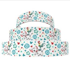 7/8 INCH MOANA GROSGRAIN RIBBON Hair Bow Supplies Princess 1239546 cartoon