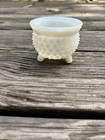 Vintage 1950’s Fenton Hobnail Milk Glass Small Votive Vase Candle Holder ￼2.5”