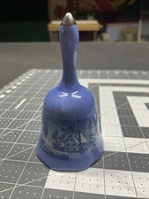 Vintage Farmhouse Blue Bell Ceramic 