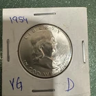 1954-D Franklin Silver Half Dollar