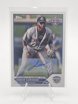 2023 Topps Pro Debut - Junior Caminero #PD-139 Autographs (AU, RC) NM+ -MB