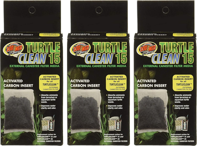 #ad Turtle Clean 15 Activated Carbon Inserts 3 Pack Replacement Filters $24.04
