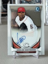 2014 Bowman Chrome Auto Carlos Contreras #BCAP-CC (AU) Cincinnati Reds