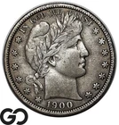 1900-S Barber Half Dollar, Choice XF Better Date San Francisco Issue