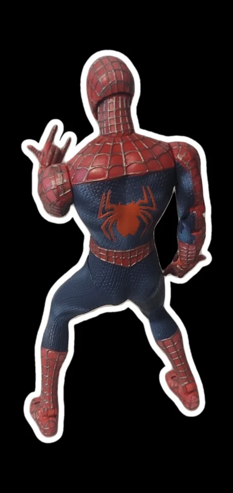 Figura de acción vintage 2003 ToyBiz Marvel Spider-Man 2 Web Climbing Spider-Man 6" Foto 2 de 2